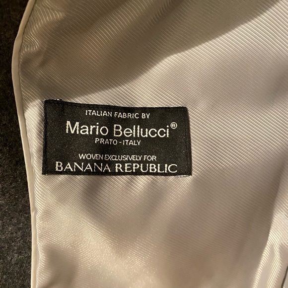 Banana Republic Italian Melton Moto Jacket Dark Charcoal Gray - Picture 7 of 12